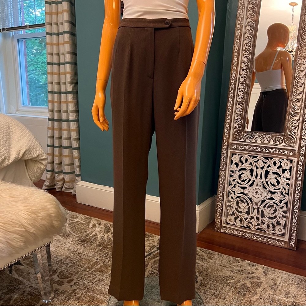 GIANNI Y2K Soft Chocolate Brown Career Pants - Picture 2 of 6